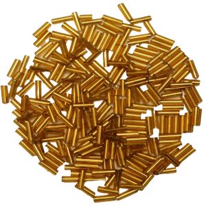 Χάντρες διάφορες Bugle Twisted 7mm / 15gr Gold