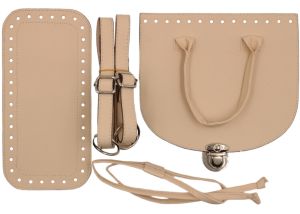 1. Elegant backpack set 5M - Ecru - Silver