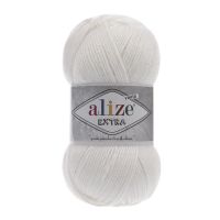 Alize Νήμα Πλεξίματος Extra 55 - White