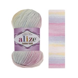 Alize Cotton Gold Batik Knitting Yarn 6785