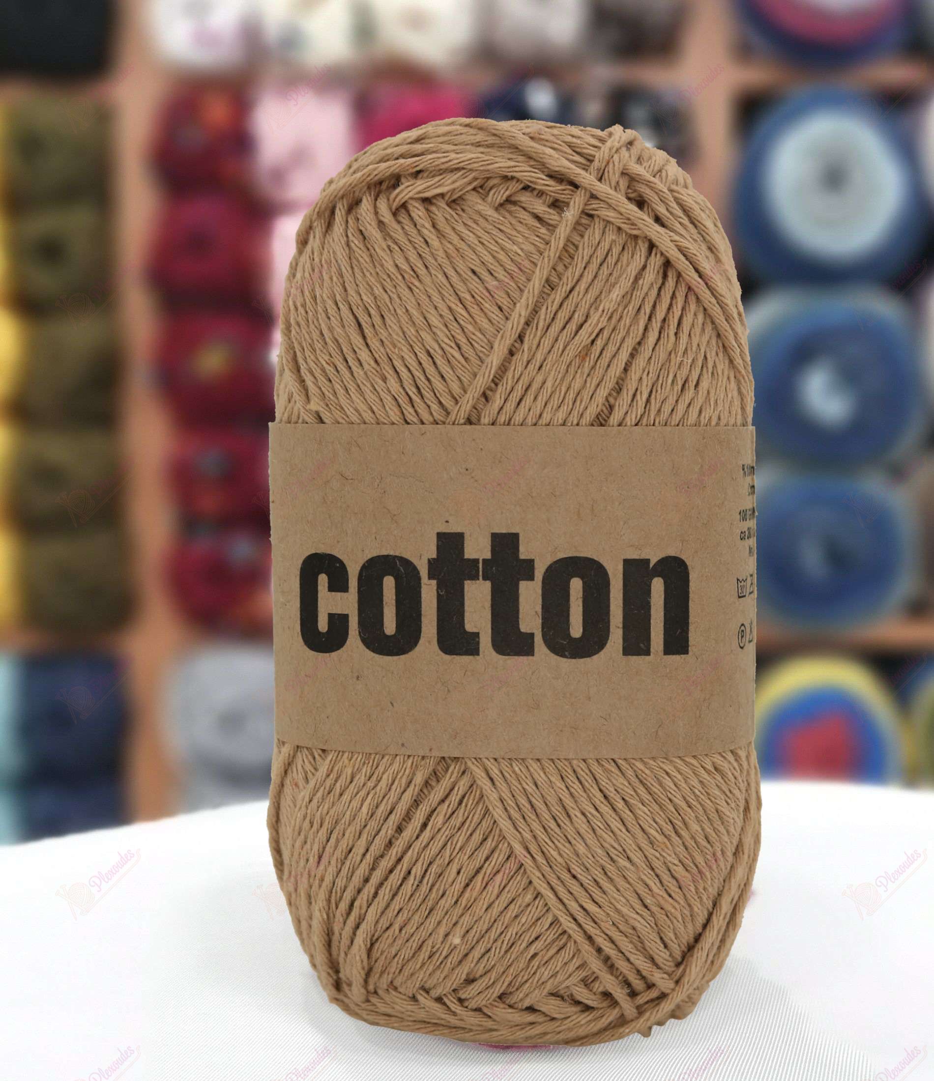 Oxford Cotton Eco Knitting Yarn 52400 - Camel | Plexoudes