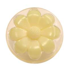 Κουμπιά ConeFlower Διαφανές με Χρώμα 15mm 01BTNC - Cream
