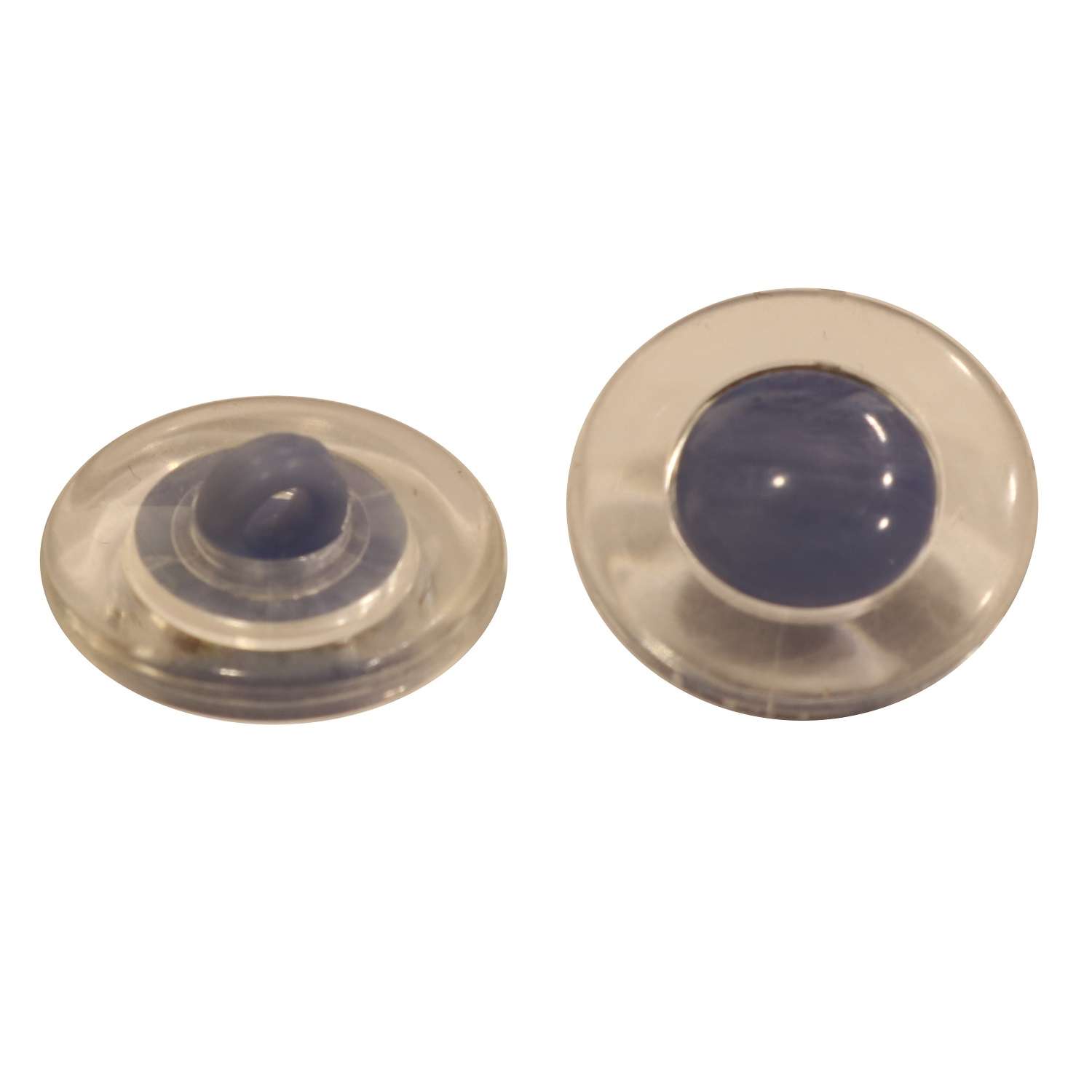 Κουμπιά DOT Διαφανές με Χρώμα 17mm 02BTND - Cornflower Blue