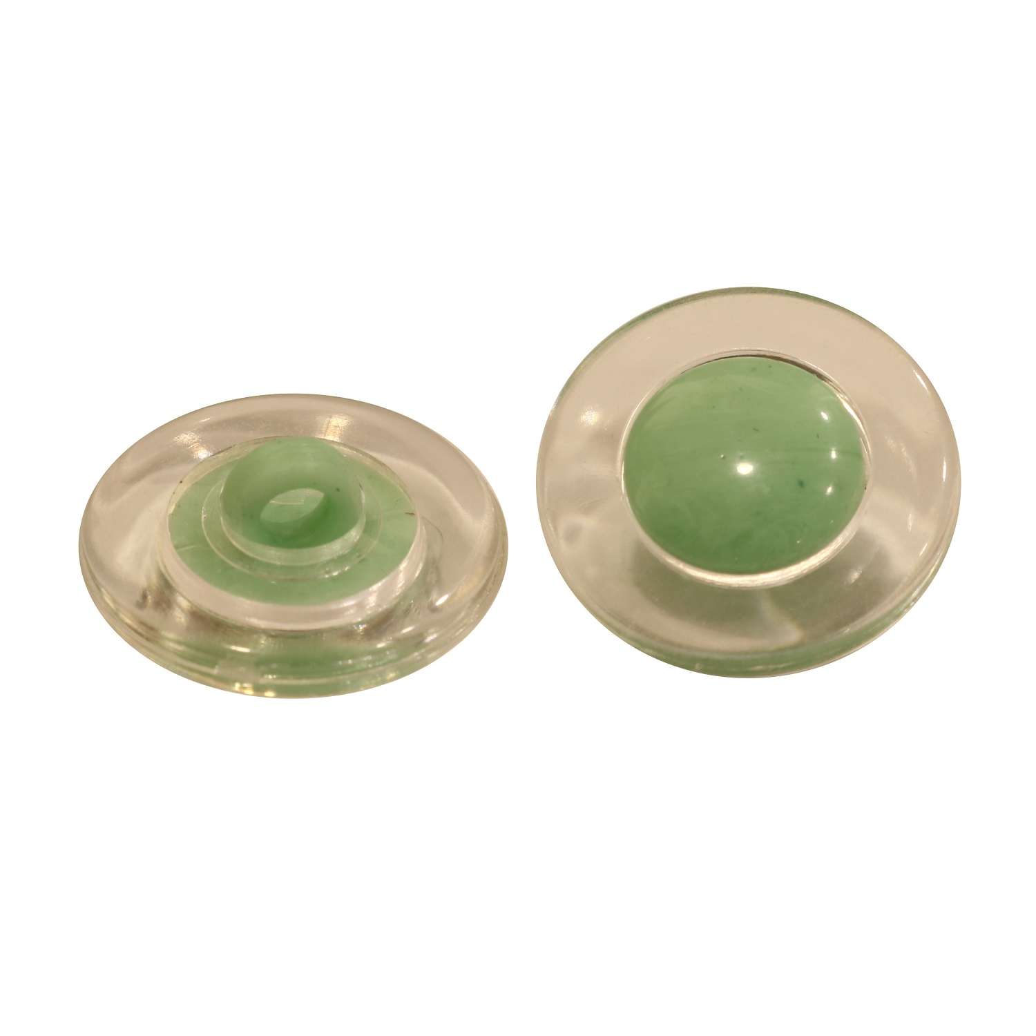 Κουμπιά DOT Διαφανές με Χρώμα 17mm 05BTND - Mint