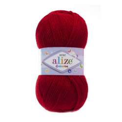 Alize Knitting Yarn Sekerim Bebe 106 - Crimson