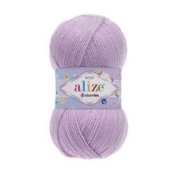 Alize Knitting Yarn Sekerim Bebe 27 - Lilac