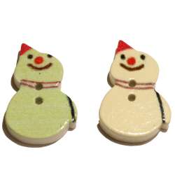Παιδικά Κουμπιά σε Διάφορα Σχήματα Part 2 02BTN2DP - Snowman