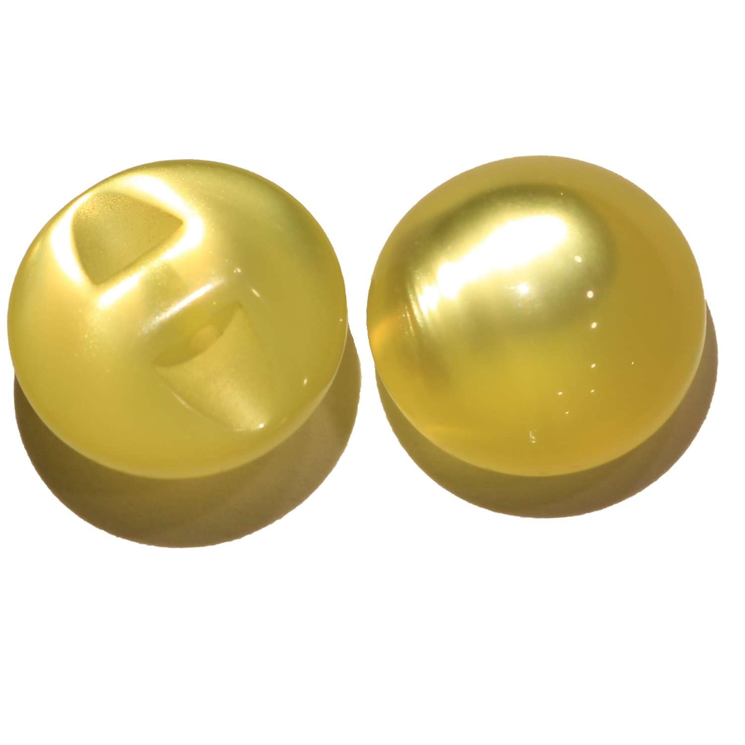 Κουμπιά Φούσκα Γυαλιστερά 06BTNF - Yellow