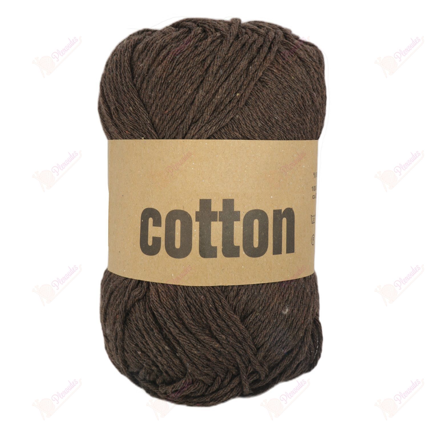 Oxford Cotton Eco Knitting Yarn 45600 - Dark Brown | Plexoudes