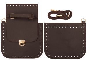 2. Crossbody Bag Kit in Gold 11 - Dark Brown