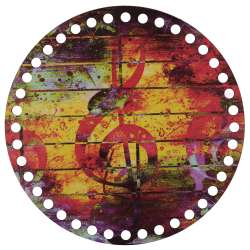 Ξύλινο Φιλιγκρί - Πάτος για Τσάντες (19,50 cm) 36POD20 - (τεμάχιο)