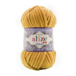 Alize Velluto Knitting Yarn 02 - Mustard