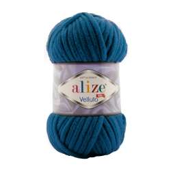 Alize Velluto Knitting Yarn 646 - Blue Raf