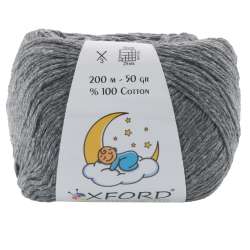 Oxford Νήμα Πλέξιματος Cotton Eco Baby 14ECB - Dark Grey