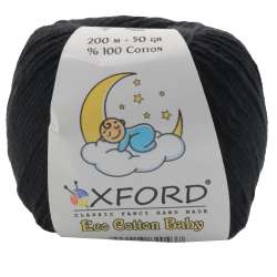 Oxford Νήμα Πλέξιματος Cotton Eco Baby 21ECB - Black