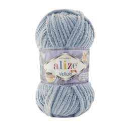 Alize Velluto Knitting Yarn 428 - Light Grey