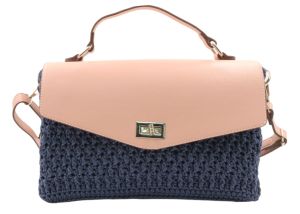 Πλεκτή Τσάντα Ώμου Crochet NOBAG-J Bag Σκούρο Μπλε