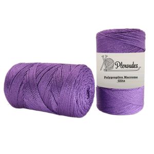 Macrame Hobby Glitz Bag Yarn 141.1 - Purple & Purple