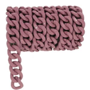 Painted metal chain 6 - Lilac