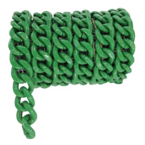 Painted metal chain 14 - Green