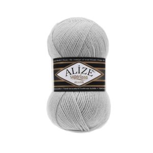 Alize Νήμα Πλεξίματος Superlana Klasik 168 - Light Gray
