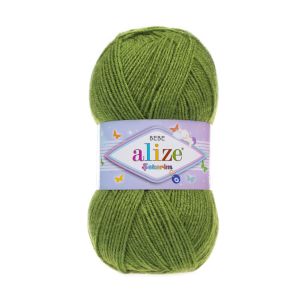 Alize Knitting Yarn Sekerim Bebe 210 - Green