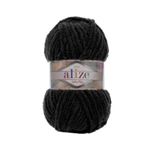 Alize Knitting Yarn Softy Plus 60 - Black