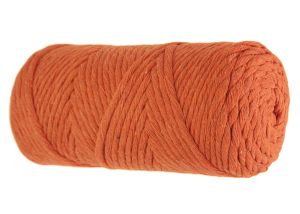 Cotton Twist Macrame Slim DIY Craft Yarn 529 - Orange