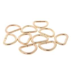 Κρίκος για Τσάντες Μισοφέγγαρο (D rings small) 1 - Χρυσό (τεμάχιο)