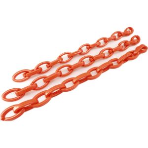 Ακρυλικές Αλυσίδες για Τσάντες 85. Οβάλ - Πορτοκαλί 30 cm