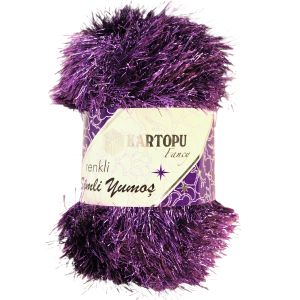 Kartopu Νήμα Πλεξίματος Yumos - Yumos Simli Simli KF169 - Purple