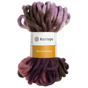 Kartopu Νήμα Πλεξίματος Wool Decor και Decor Prints D3162 -Multicolor