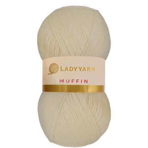 Lady Yarn Νήμα Πλεξίματος Muffin AHB001 - Cream