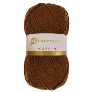Lady Yarn Νήμα Πλεξίματος Muffin AHB003 - Brown