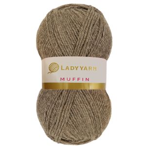 Lady Yarn Νήμα Πλεξίματος Muffin AHB004 - Rustic Gray