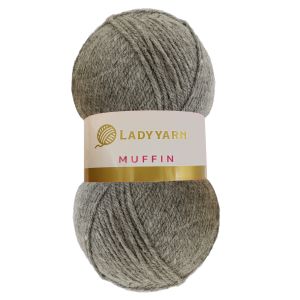 Lady Yarn Νήμα Πλεξίματος Muffin AHB011 - Gray